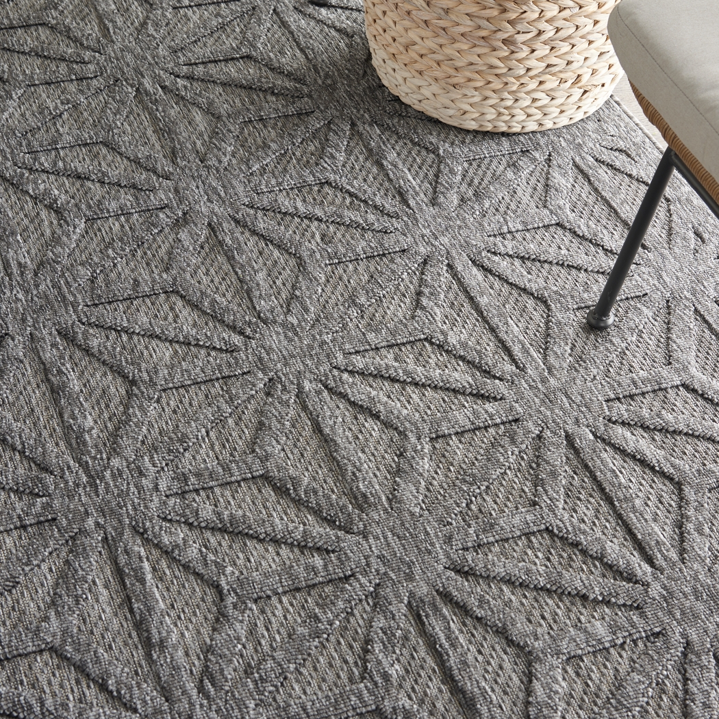 Clarene Dark Gray 5' x 7' Indoor/Outdoor Rug - Thumbnail - Image 8