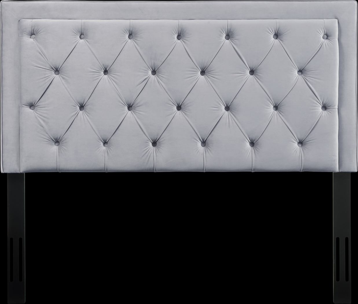 Clarette Gray Queen Upholstered Headboard - Thumbnail - Image 1