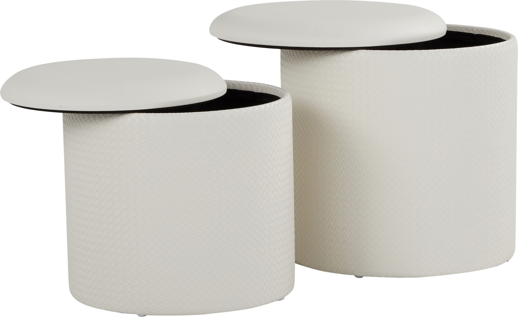 Clarinth Cream Ottoman, Set of 2 - Thumbnail - Image 4