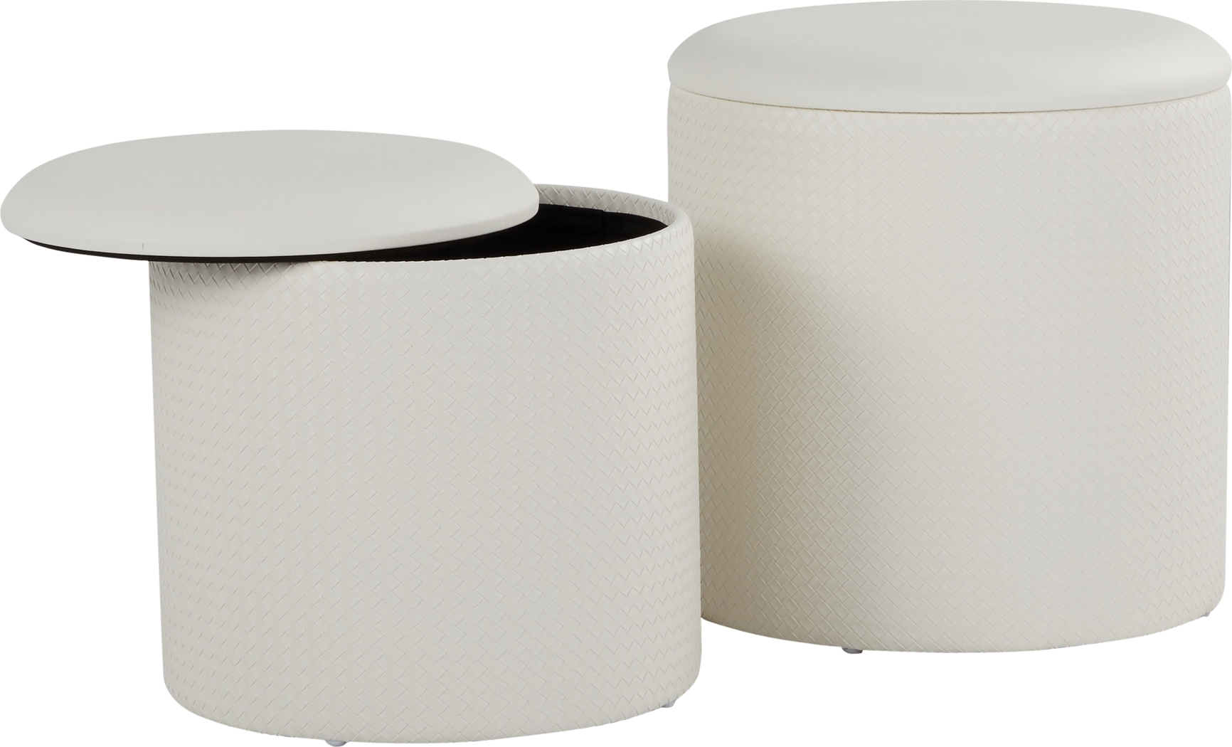Clarinth Cream Ottoman, Set of 2 - Thumbnail - Image 6