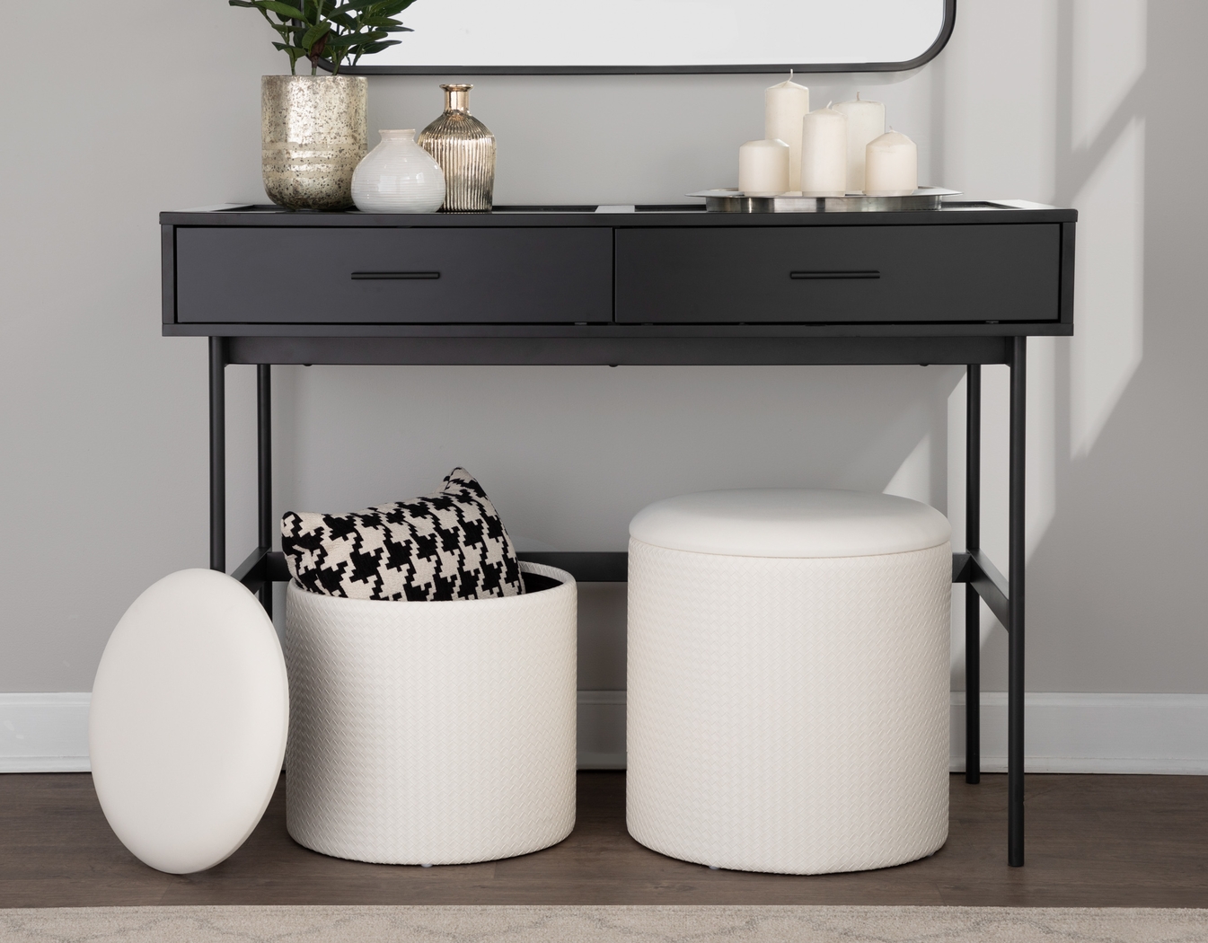 Clarinth Cream Ottoman, Set of 2 - Thumbnail - Image 7