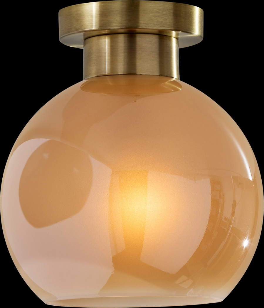 Clarion Hollow Brass Flush Mount - Thumbnail - Image 1