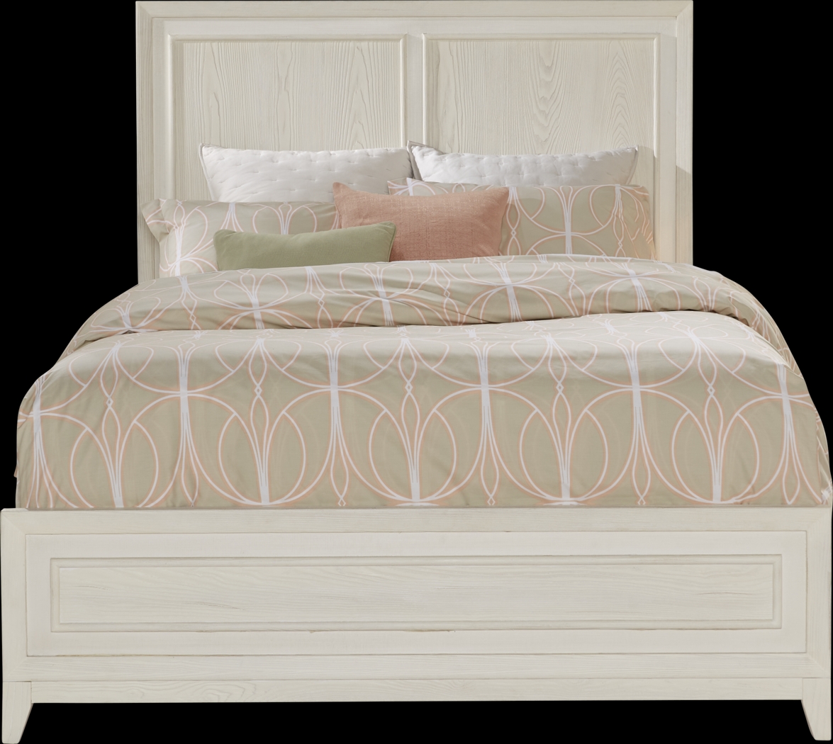 Clarissa White 5 Pc Queen Panel Bedroom - Thumbnail - Image 2