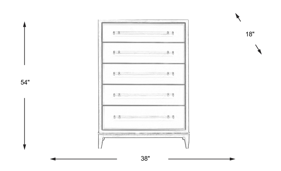 Dimension Image. Please refer to the Dimension Tab on this page for dimension details.