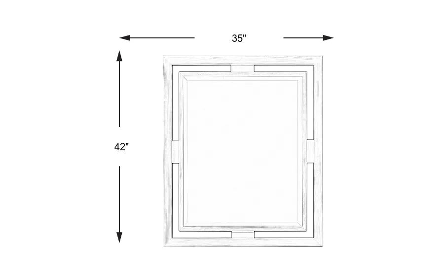 Dimension Image. Please refer to the Dimension Tab on this page for dimension details.