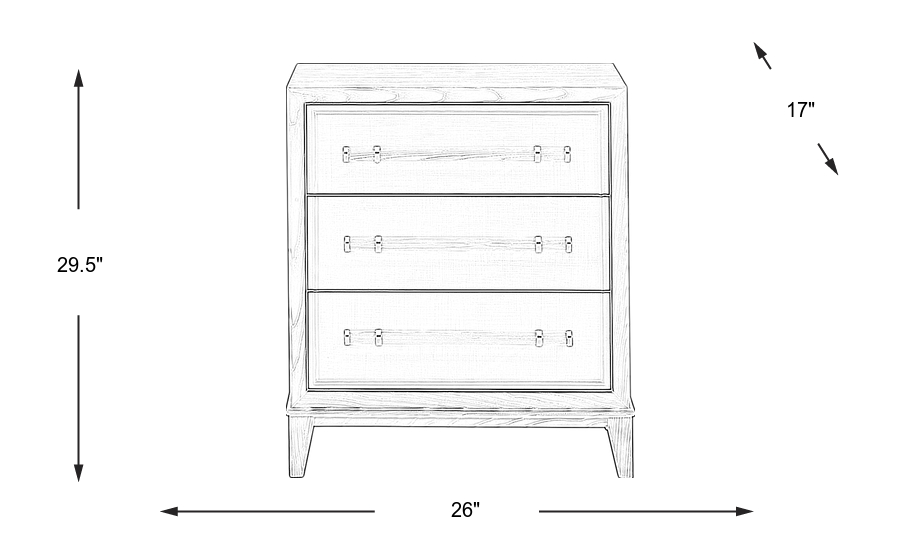 Dimension Image. Please refer to the Dimension Tab on this page for dimension details.
