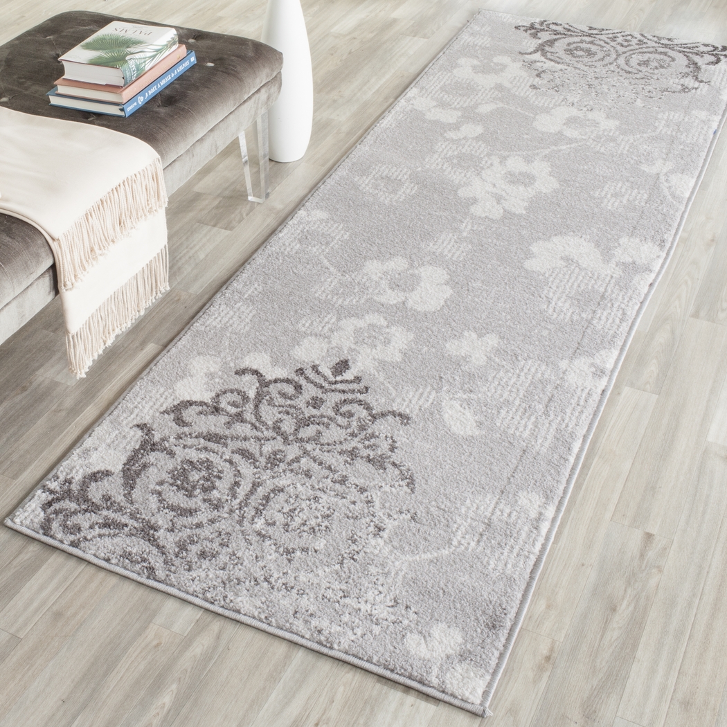 Clarisse Silver 2'6 x 8' Runner Rug - Thumbnail - Image 4