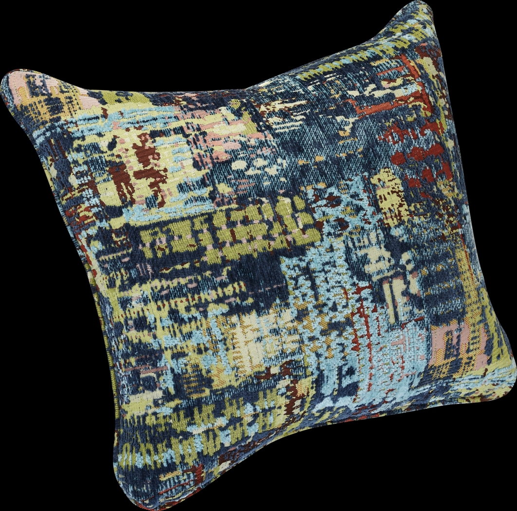 Clarita Blue Accent Pillow, Set of 2 - Thumbnail - Image 2