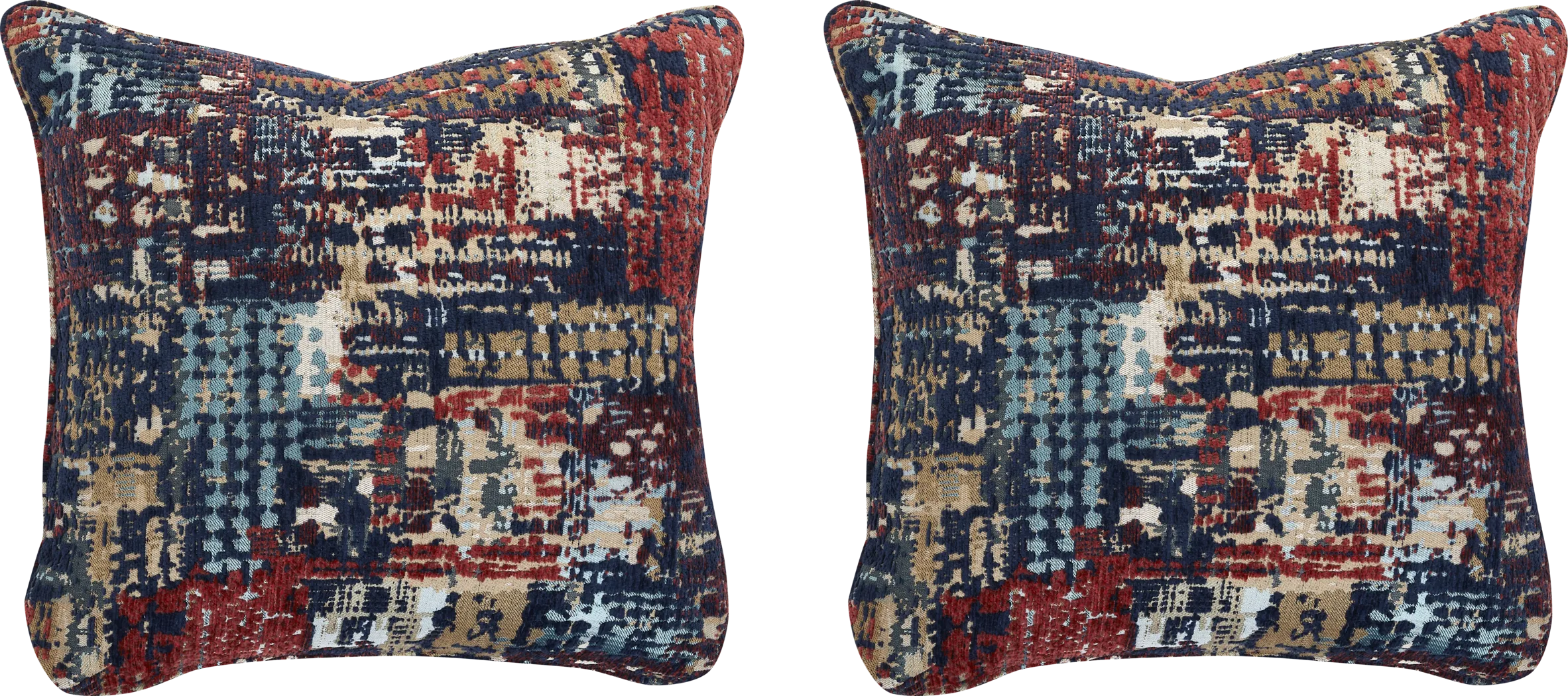 Clarita Red Accent Pillow, Set of 2 - Thumbnail - Image 1