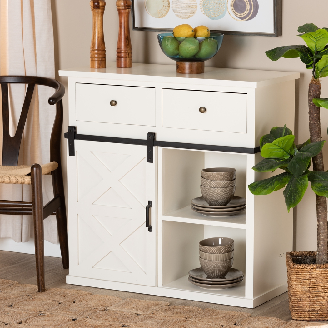 Clarmar White Sideboard - Thumbnail - Image 2