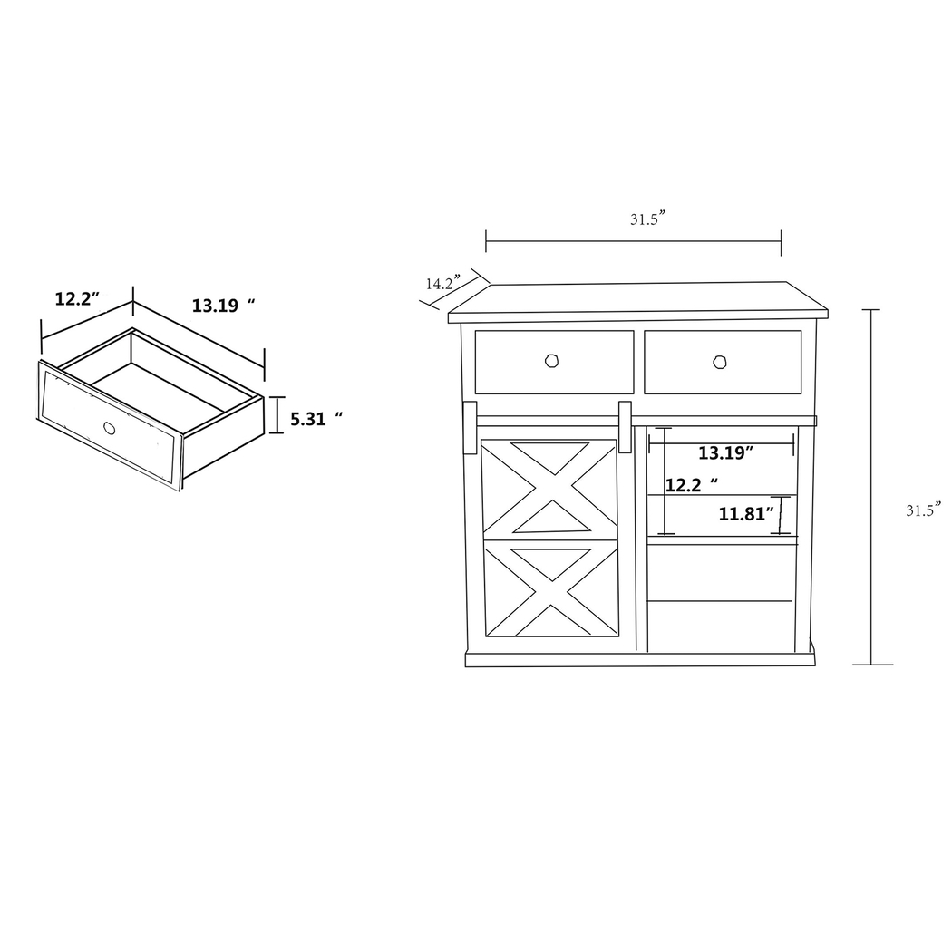 Clarmar White Sideboard - Thumbnail - Image 12