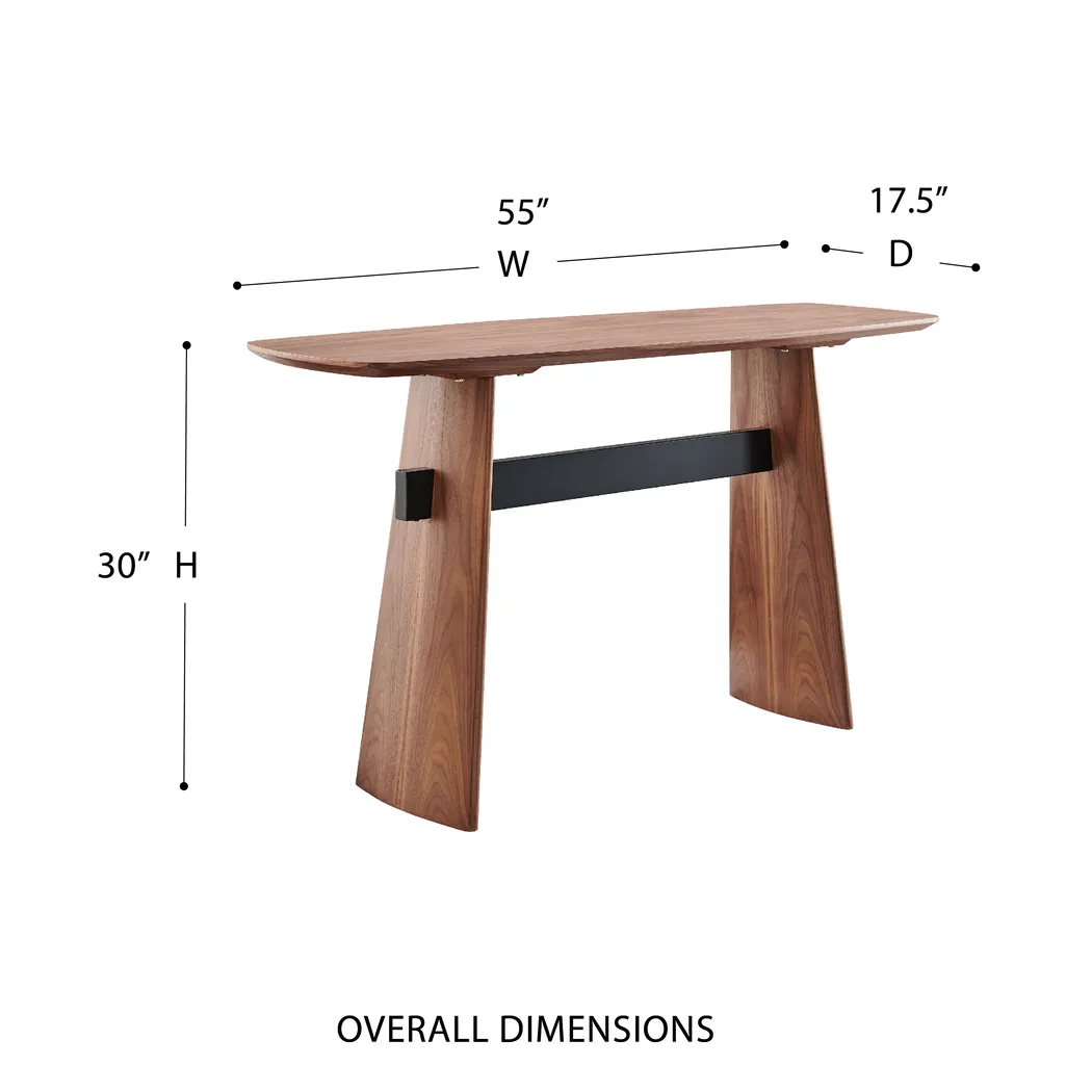 Clartyn Brown Console Table - Thumbnail - Image 5