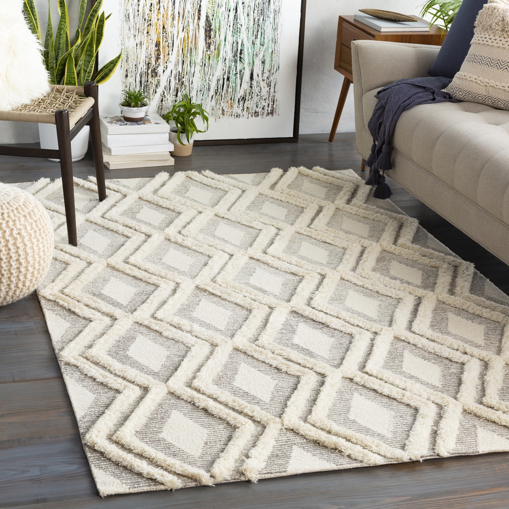 Claryna Cream 5 x 7'6 Rug - Thumbnail - Image 2