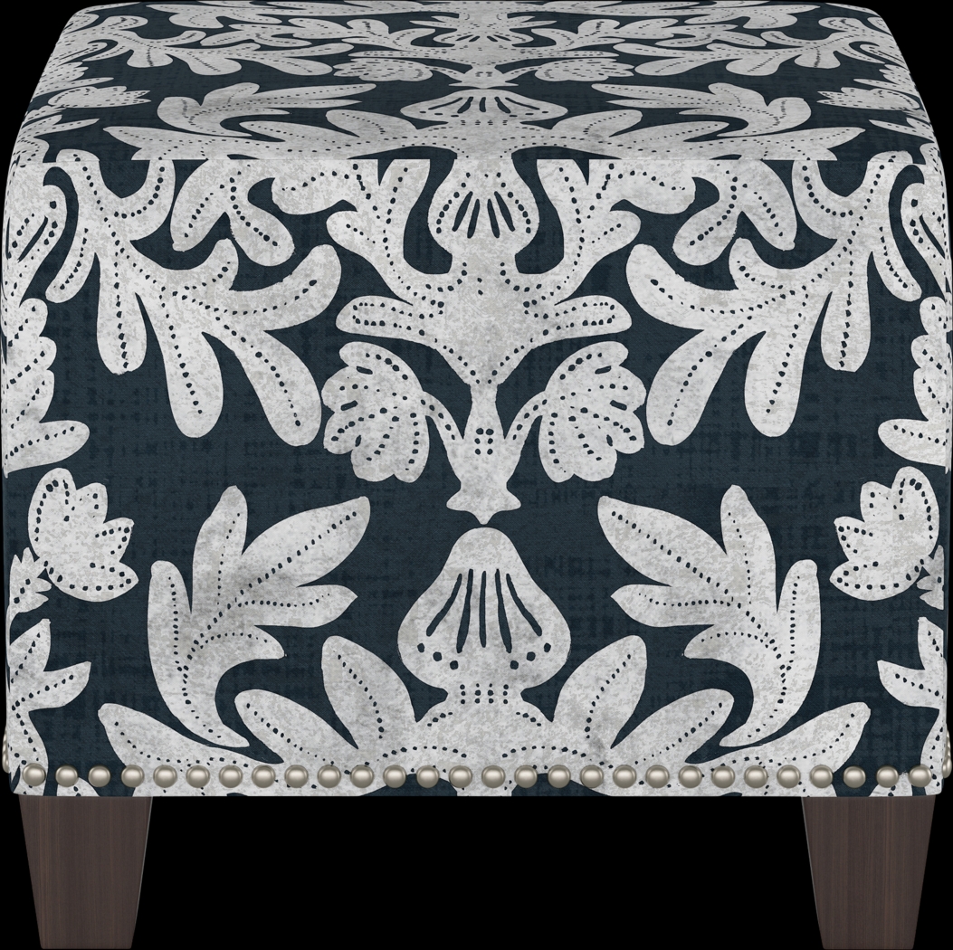 Classical Notes Blue Ottoman - Thumbnail - Image 2