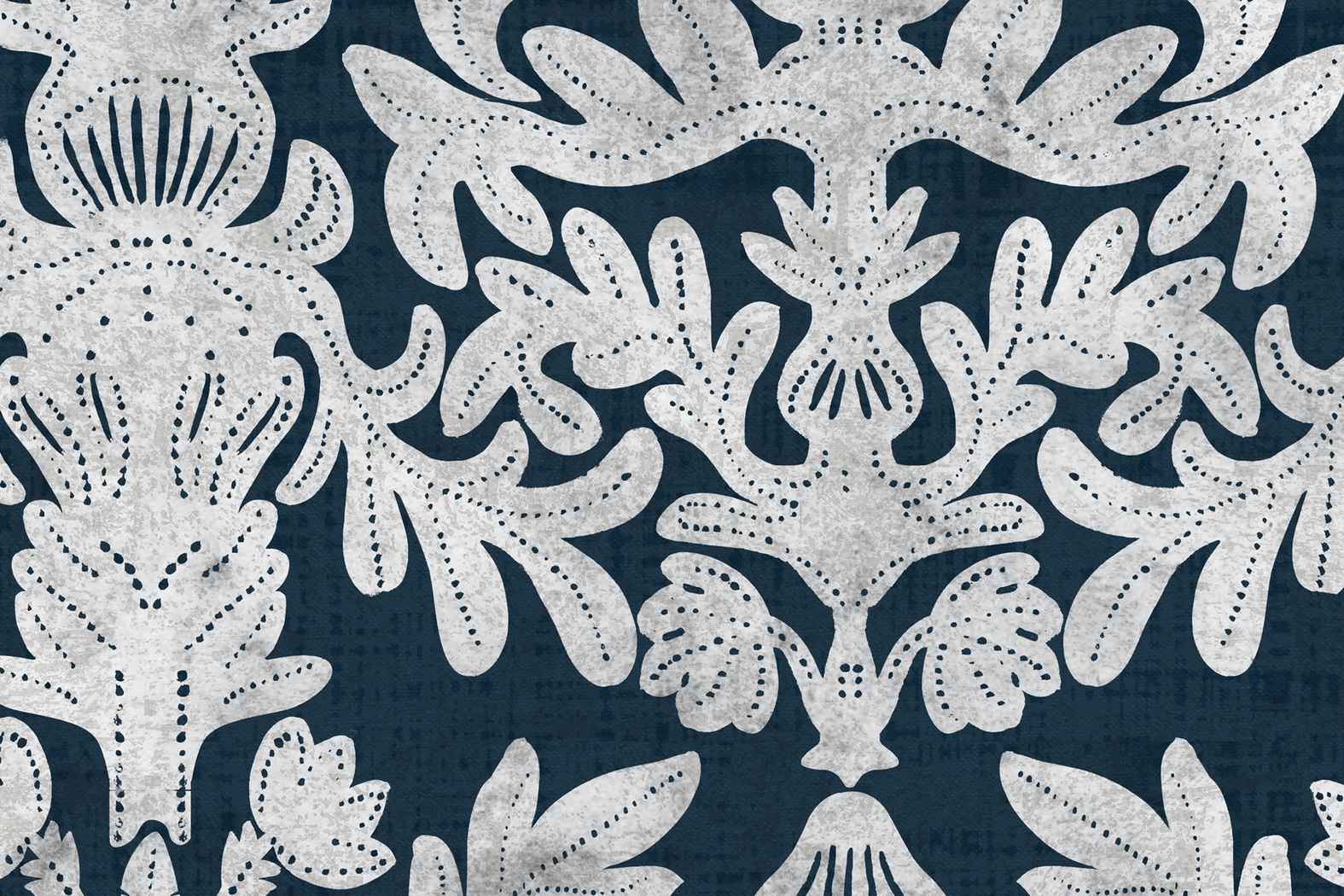 Classical Notes Blue Ottoman - Thumbnail - Image 4