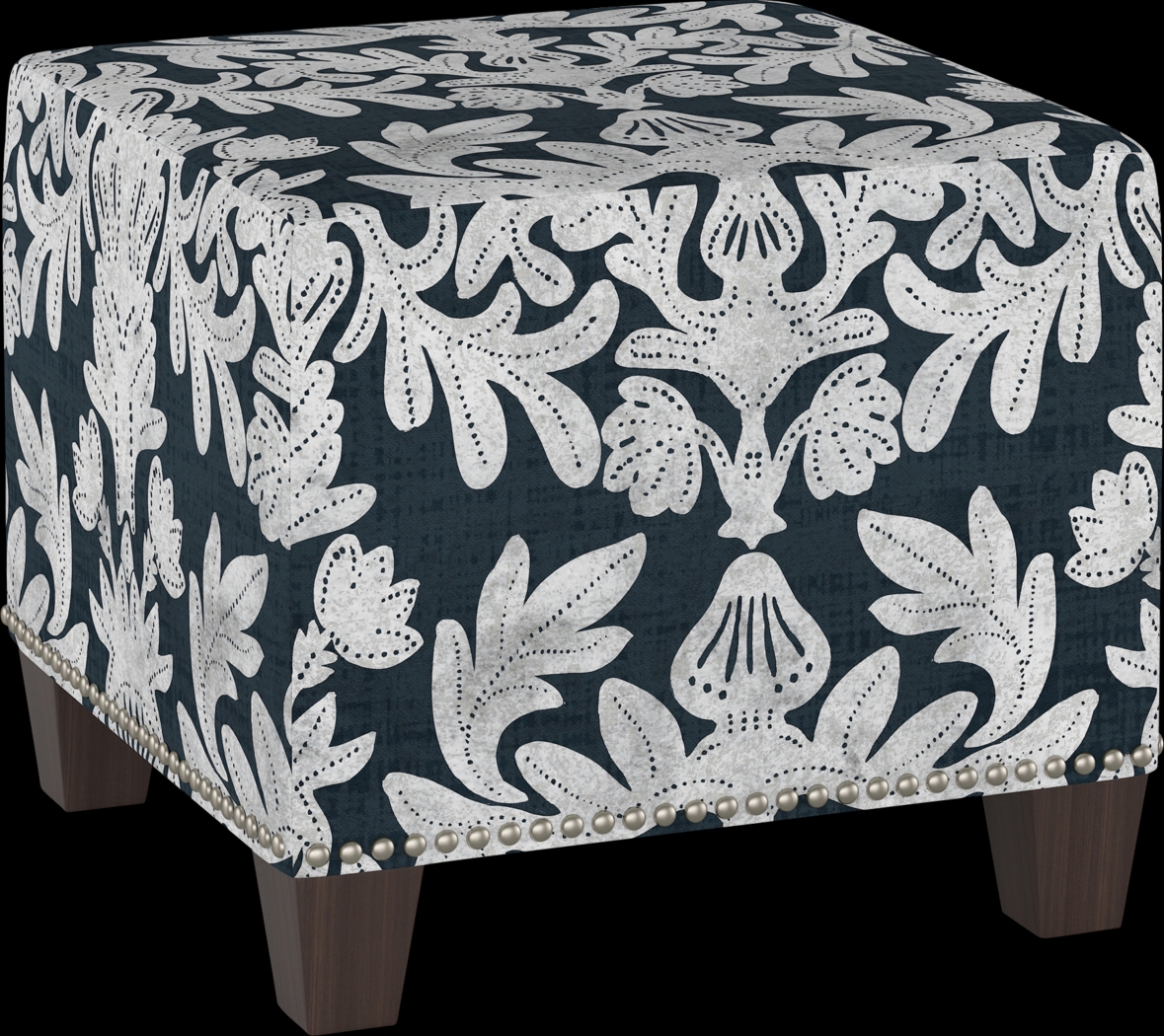 Classical Notes Blue Ottoman - Thumbnail - Image 1