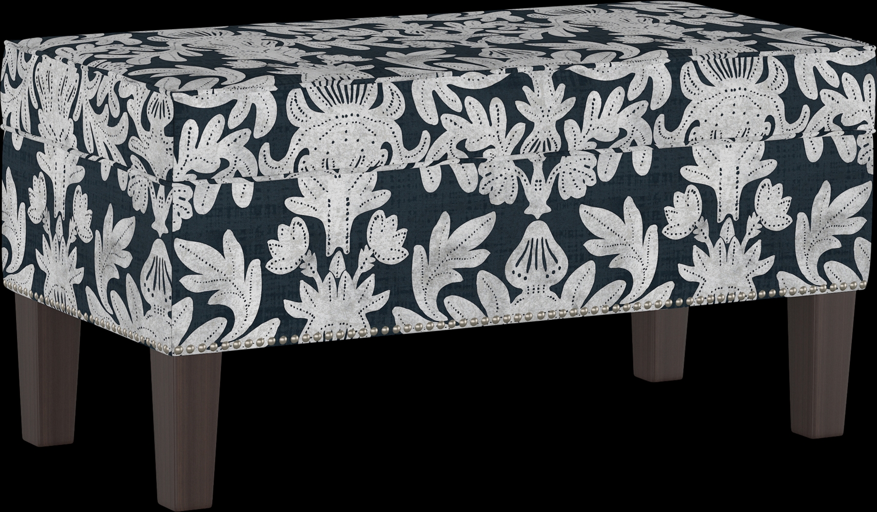 Classical Notes Blue Storage Bench - Thumbnail - Image 1