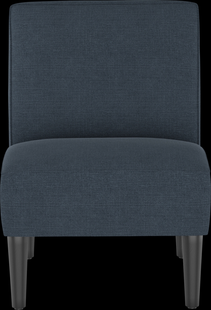 Classical Notes Navy Accent Chair - Thumbnail - Image 2