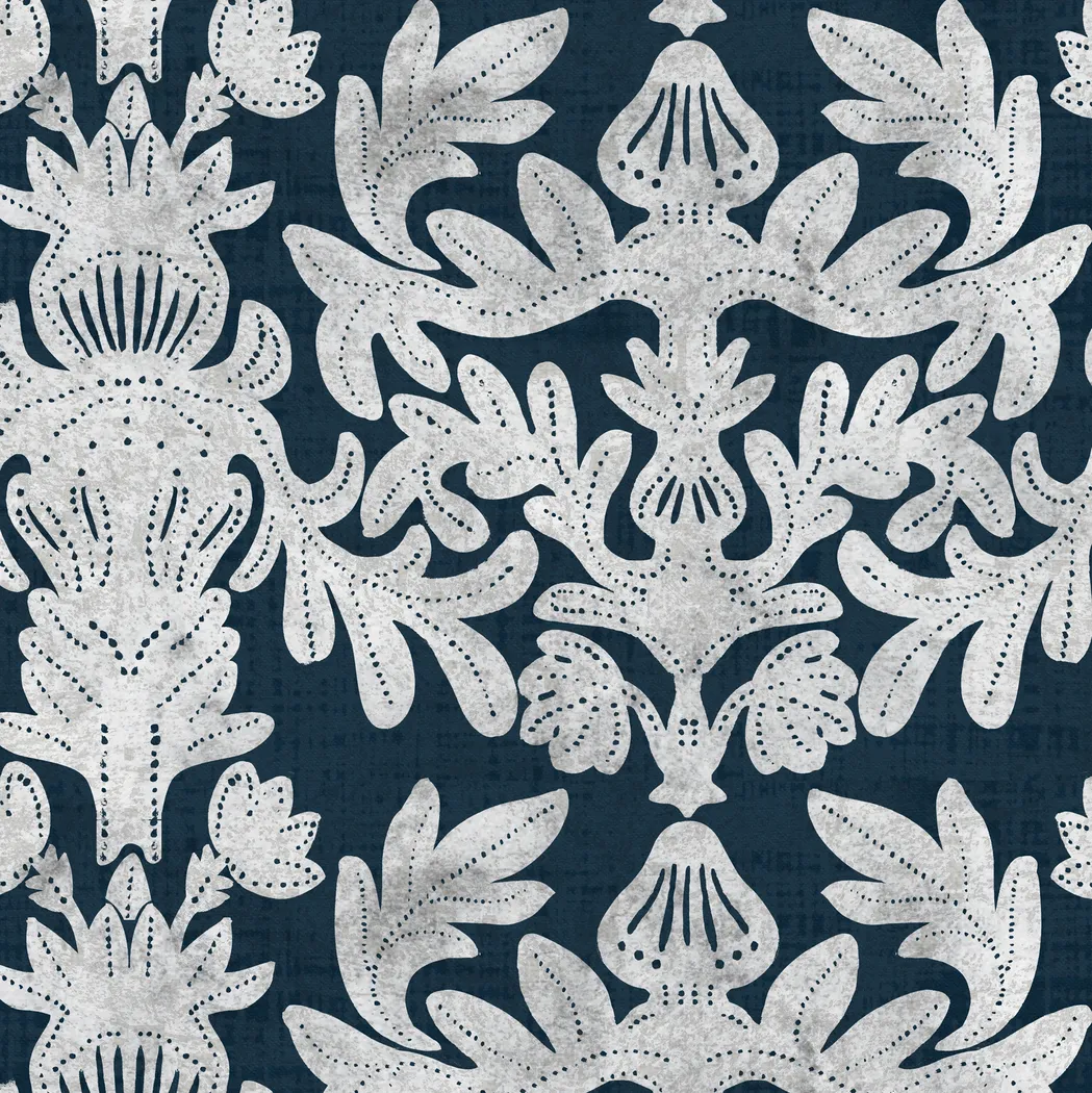 Classical Notes White-Gray Accent Chair - Image 6