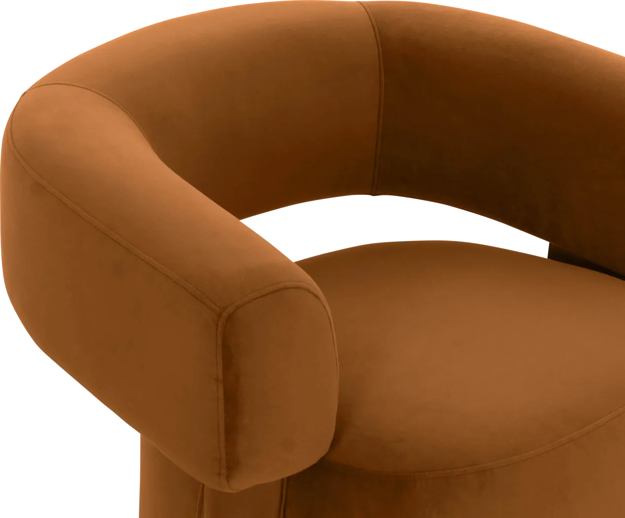 Claude Orange Swivel Chair - Thumbnail - Image 3