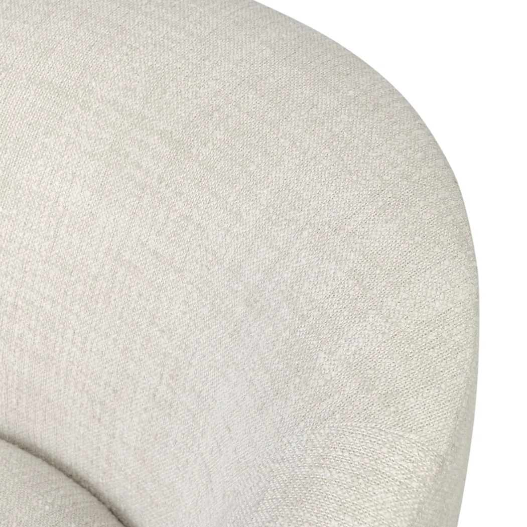 Claudette Beige Swivel Chair - Thumbnail - Image 4