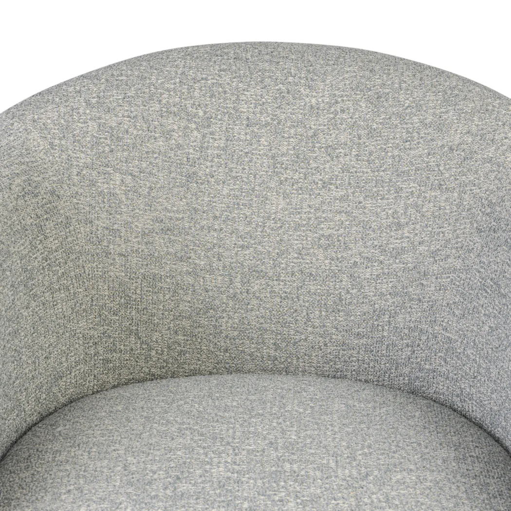 Claudette Blue Swivel Chair - Thumbnail - Image 3