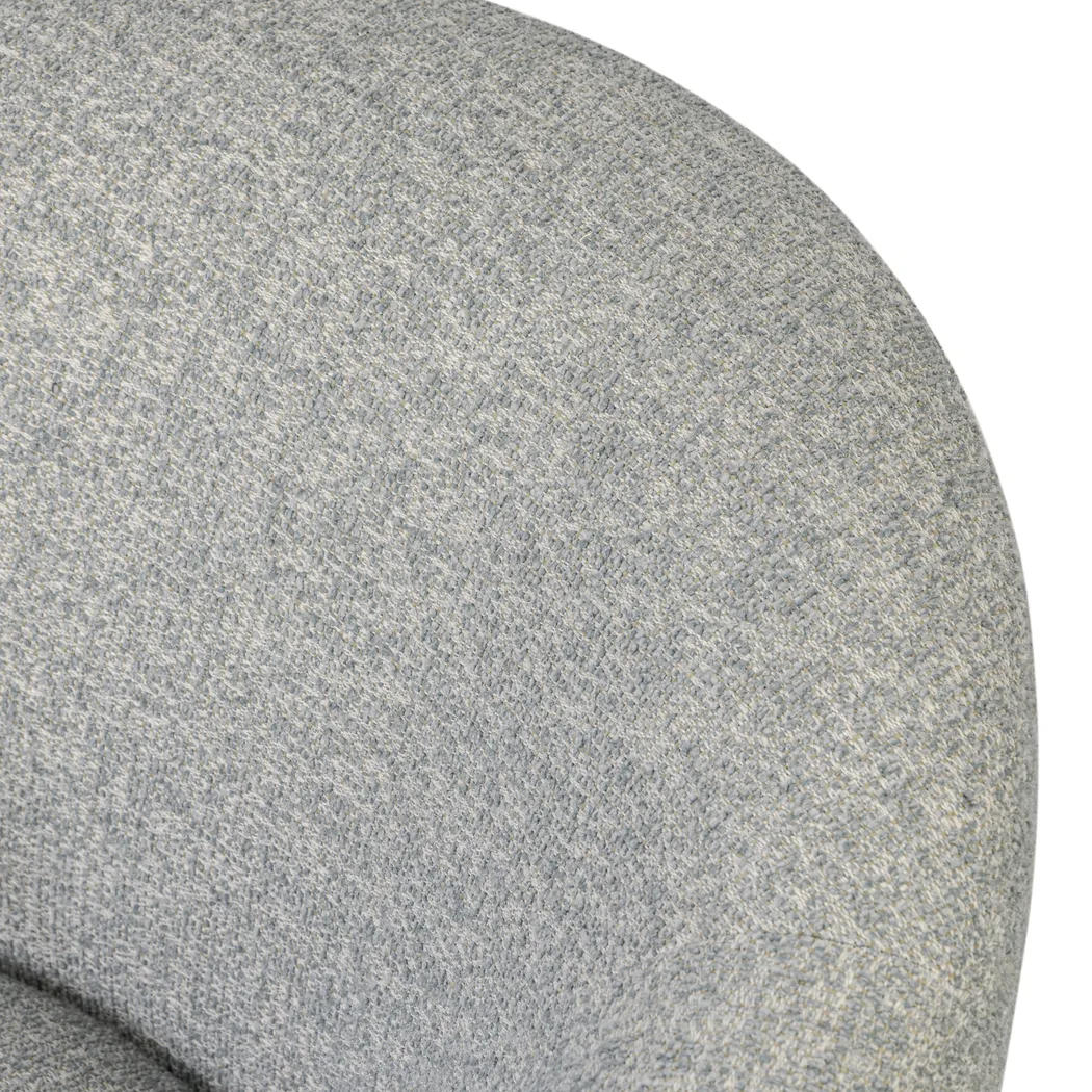 Claudette Blue Swivel Chair - Thumbnail - Image 4