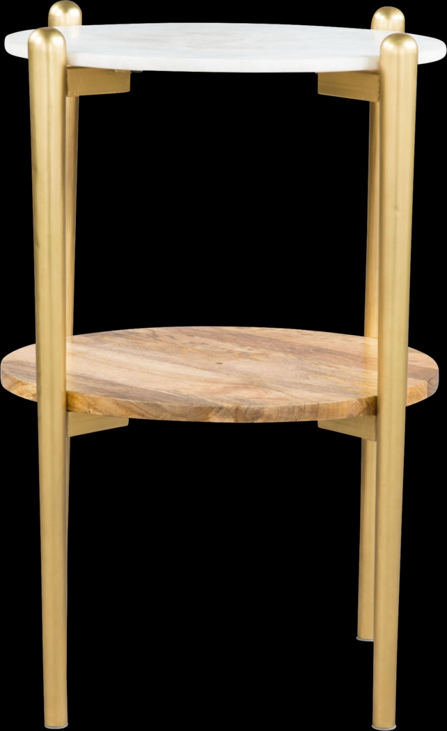 Claudine White End Table - Thumbnail - Image 2