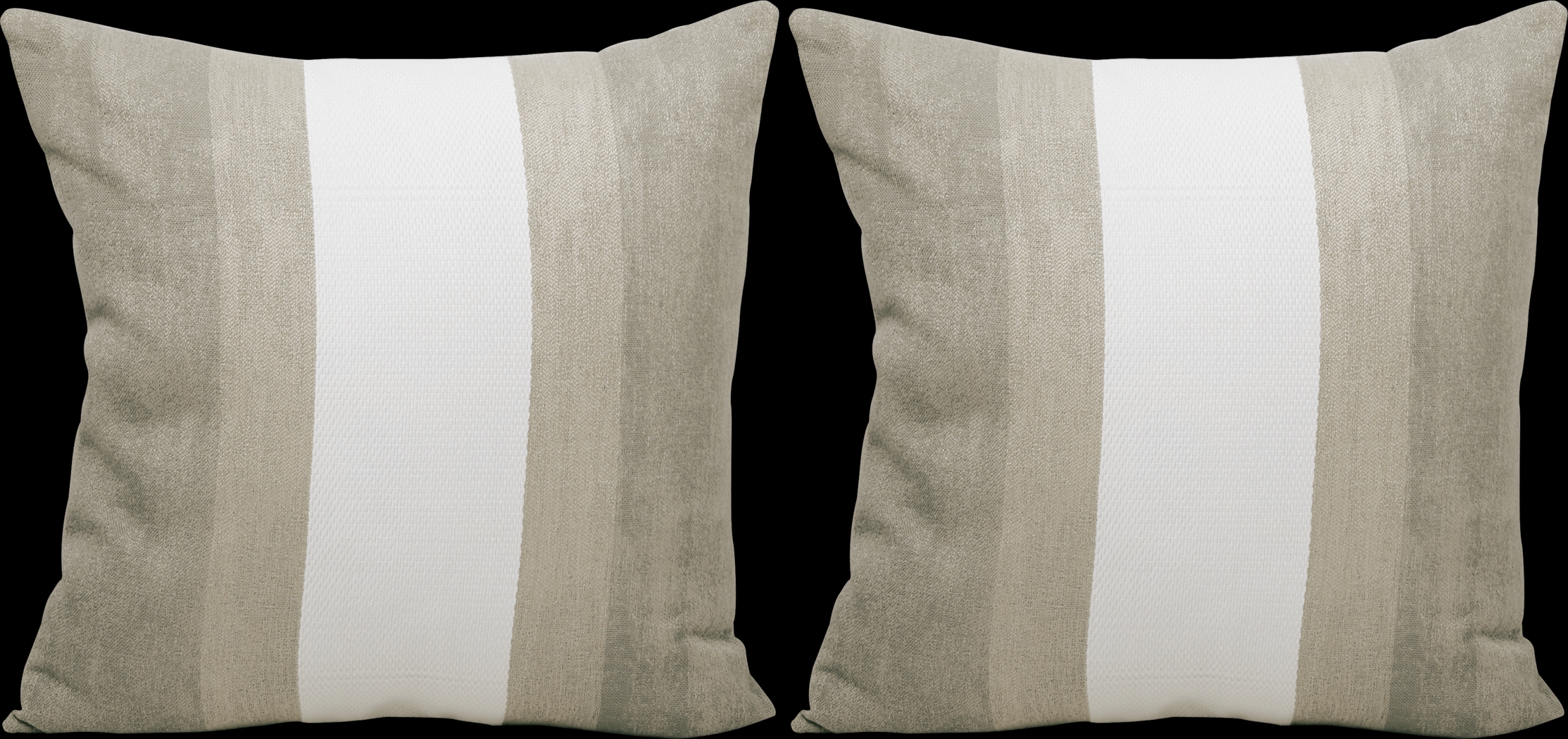 Madura Taupe Indoor/Outdoor Accent Pillow, Set of Two - Thumbnail - Image 1