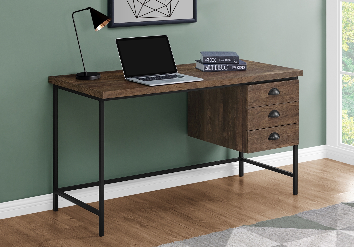 Claxton Brown Desk - Thumbnail - Image 2