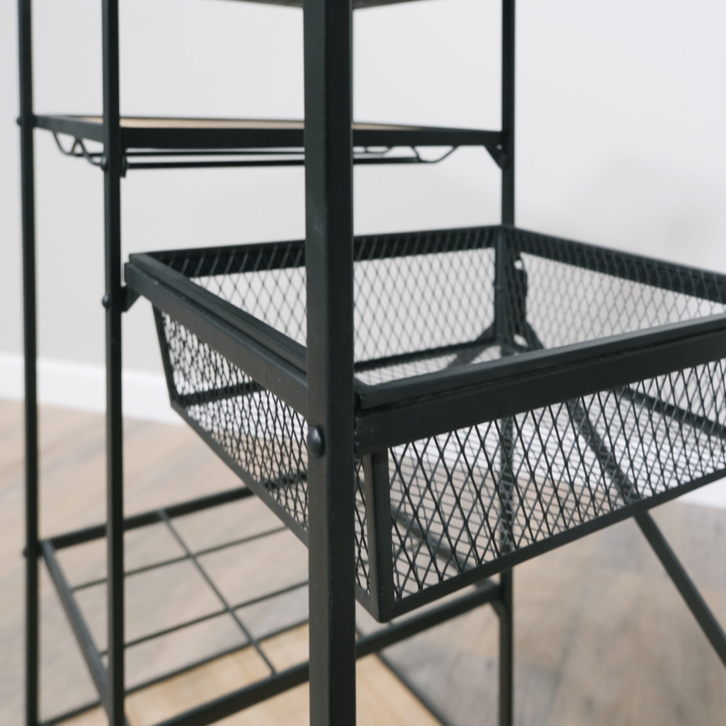 Claybourne Light Brown Bar Cart - Thumbnail - Image 11