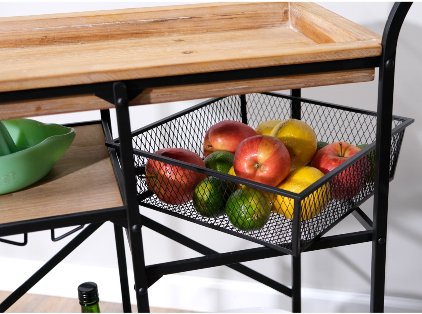 Claybourne Light Brown Bar Cart - Thumbnail - Image 14