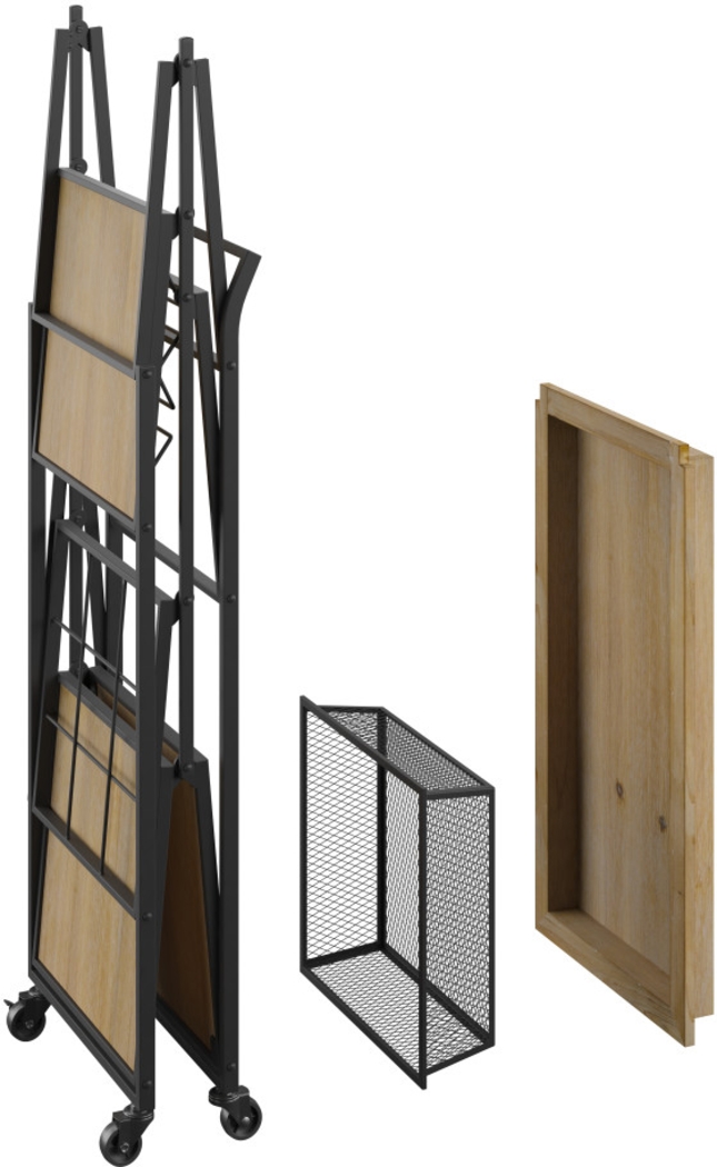 Claybourne Light Brown Bar Cart - Thumbnail - Image 19