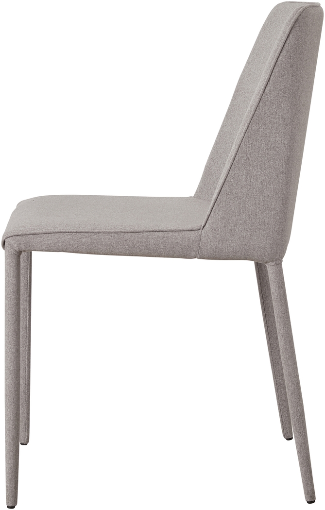 Clayx I Light Gray Side Chair, Set of 2 - Thumbnail - Image 3