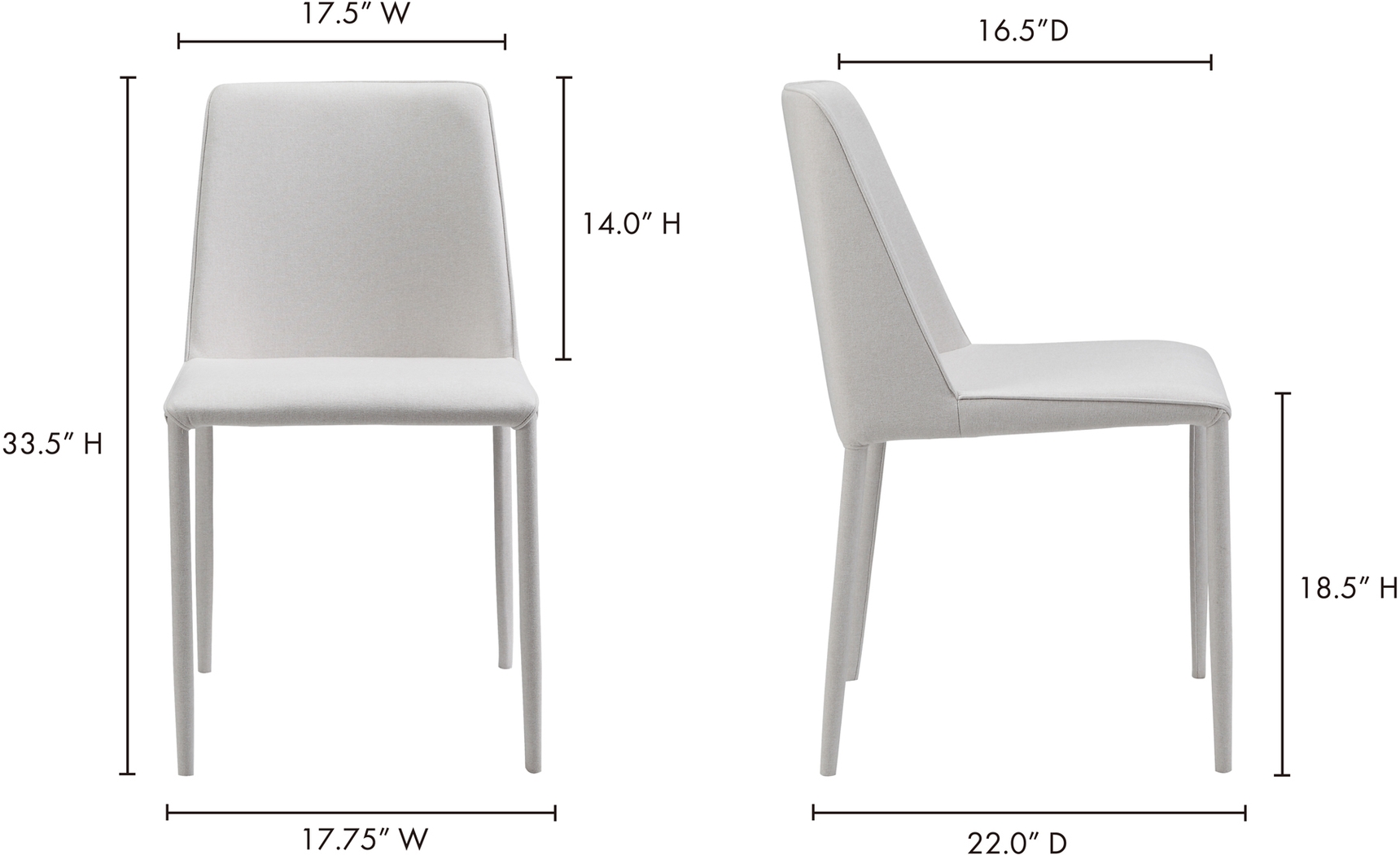 Clayx II White Side Chair, Set of 2 - Thumbnail - Image 9