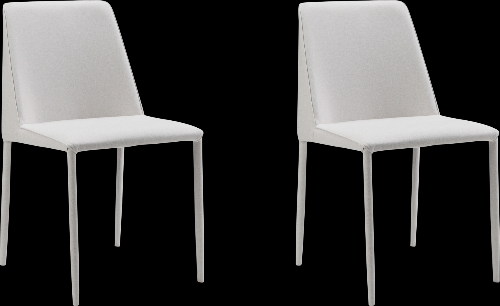Clayx II White Side Chair, Set of 2 - Thumbnail - Image 1