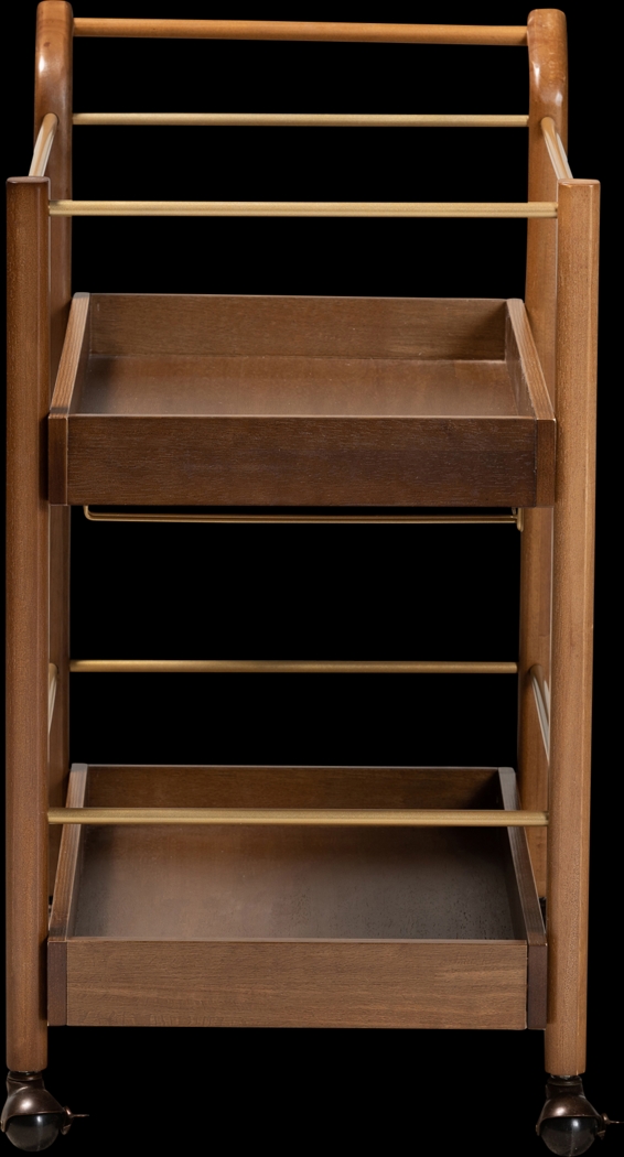 Clayytton Brown Bar Cart - Thumbnail - Image 3