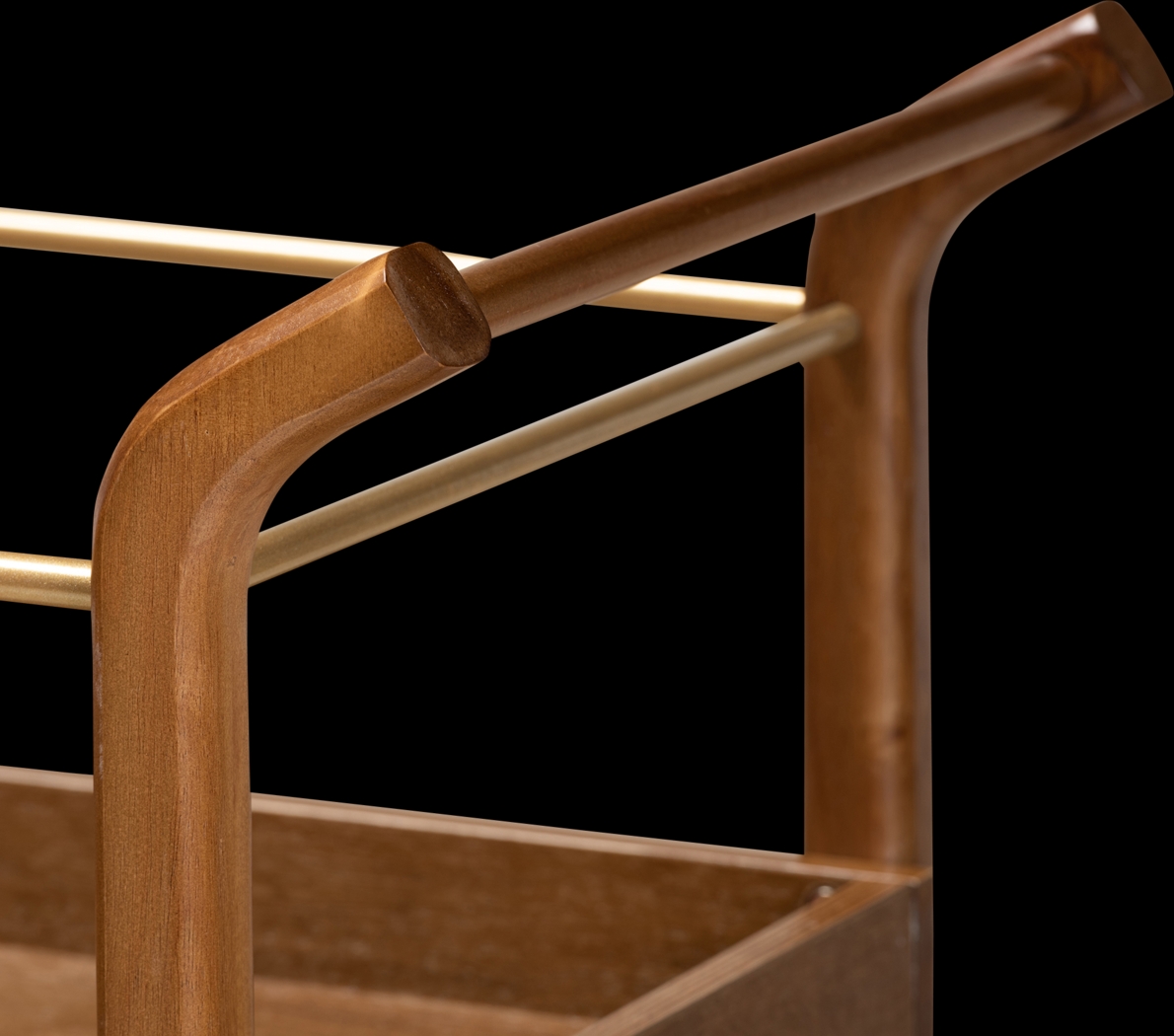 Clayytton Brown Bar Cart - Thumbnail - Image 5