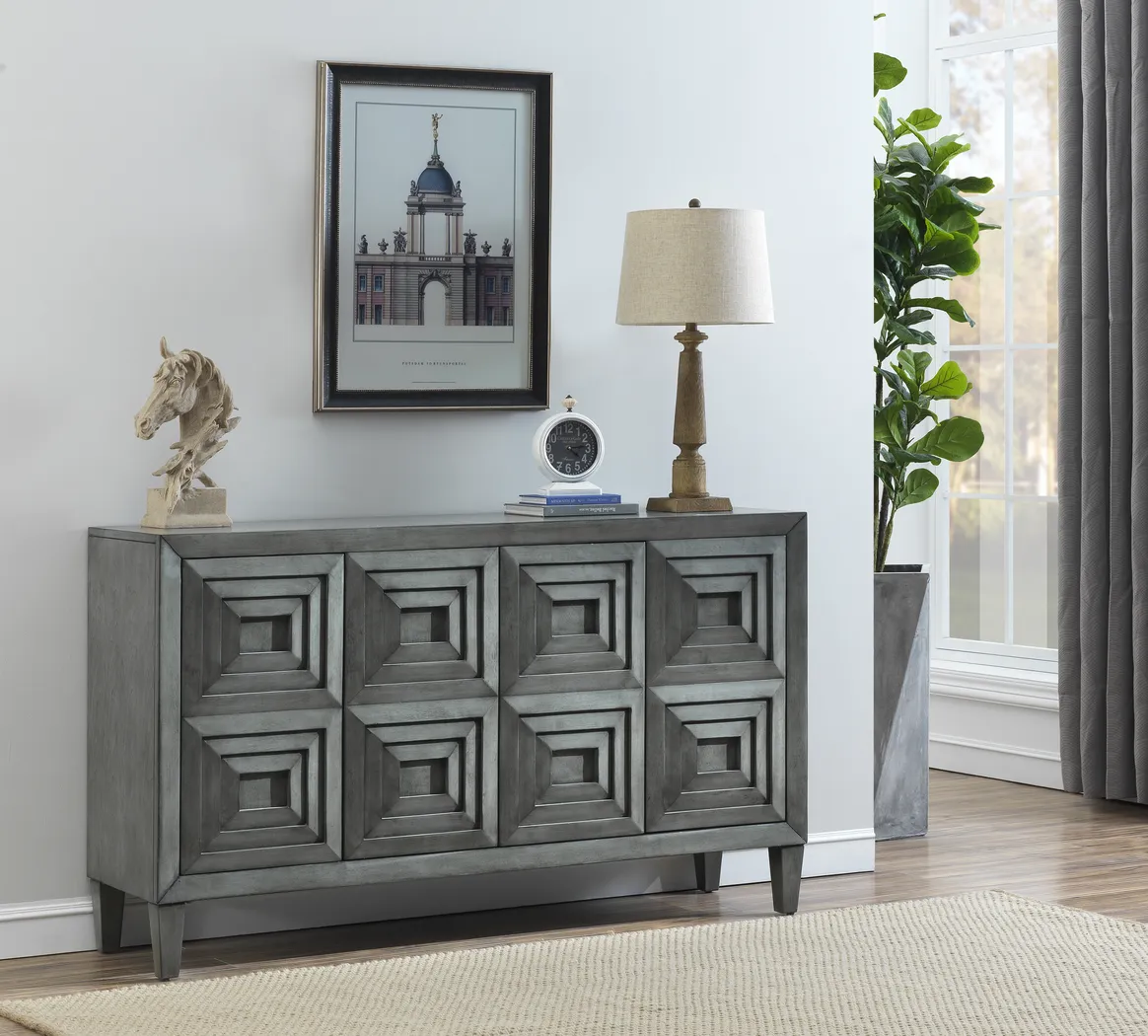Clear Lake Gray Credenza - Thumbnail - Image 4