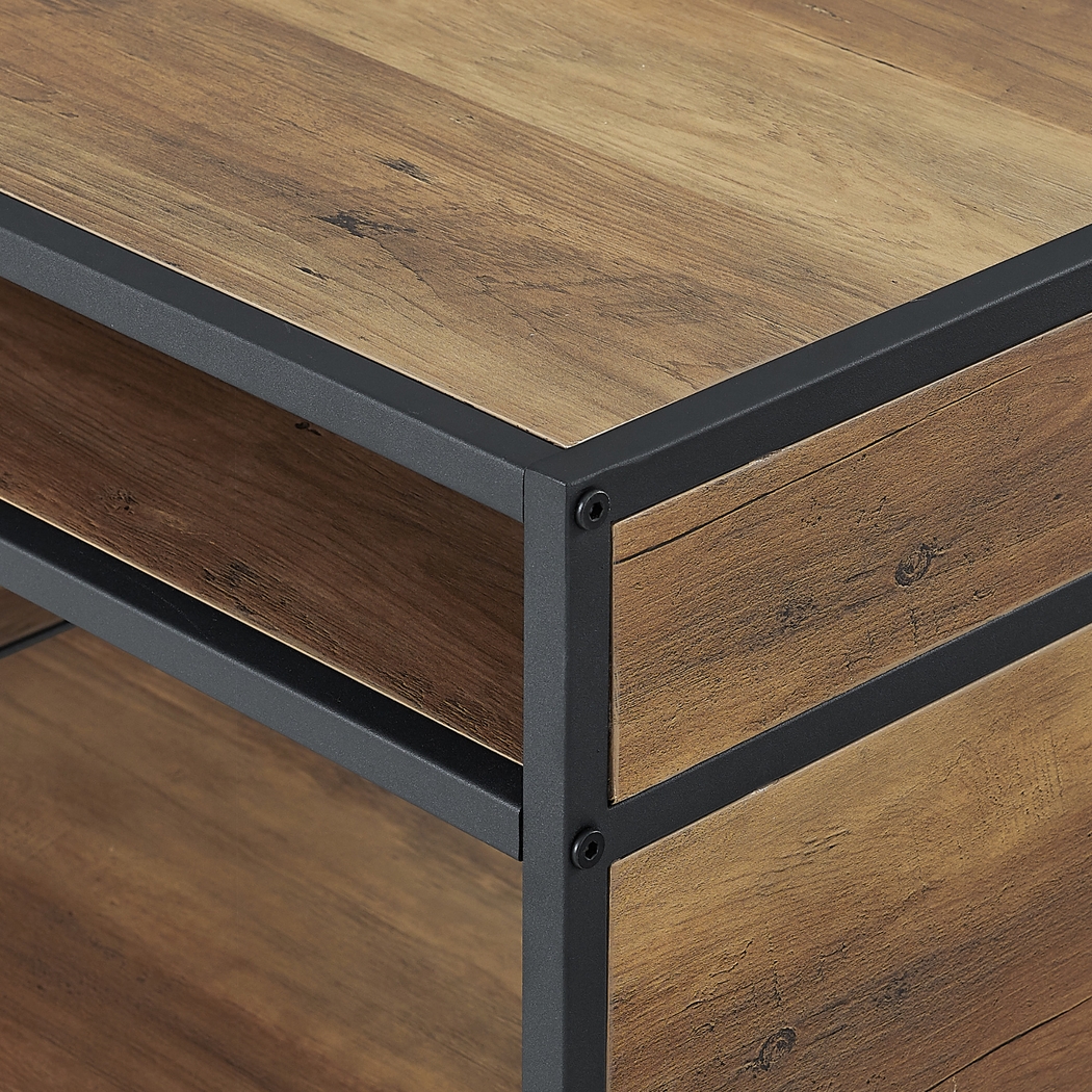 Cleaton Barnwood Side Table - Thumbnail - Image 2