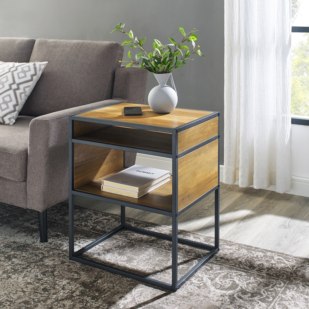 Cleaton Barnwood Side Table - Thumbnail - Image 4
