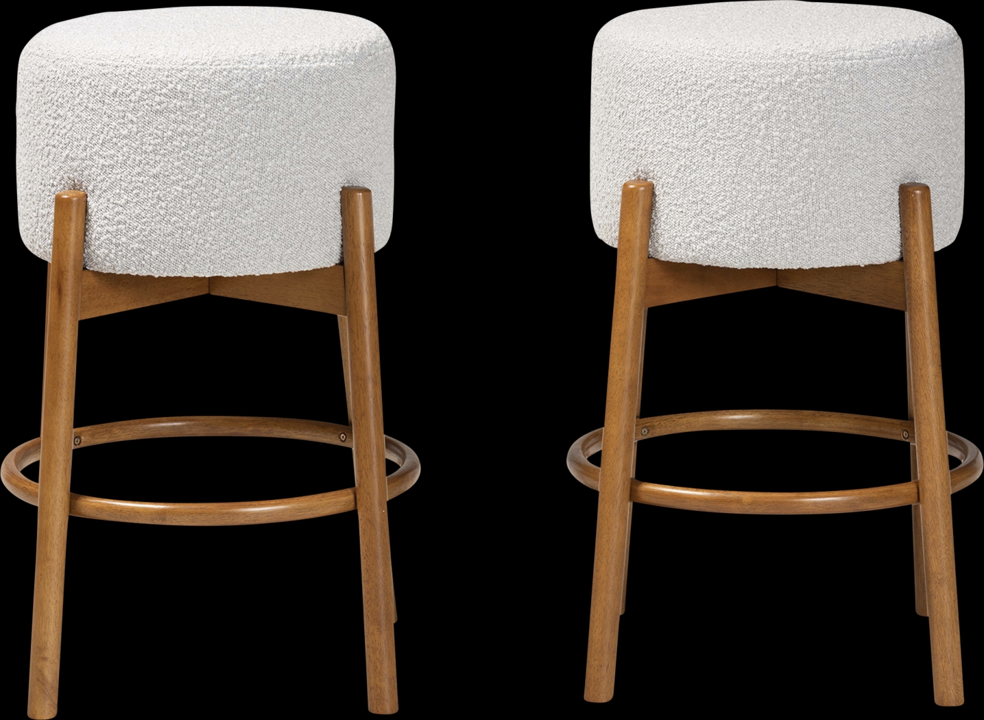 Clebourne Light Gray Barstool, Set of 2 - Thumbnail - Image 4