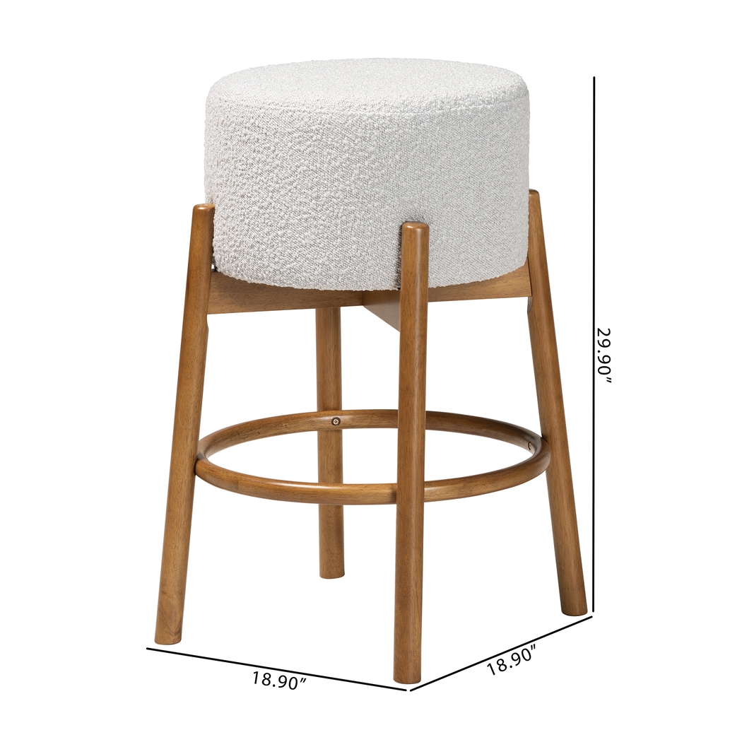 Clebourne Light Gray Barstool, Set of 2 - Thumbnail - Image 6