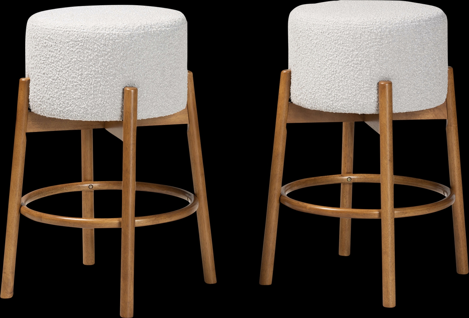 Clebourne Light Gray Barstool, Set of 2 - Thumbnail - Image 1