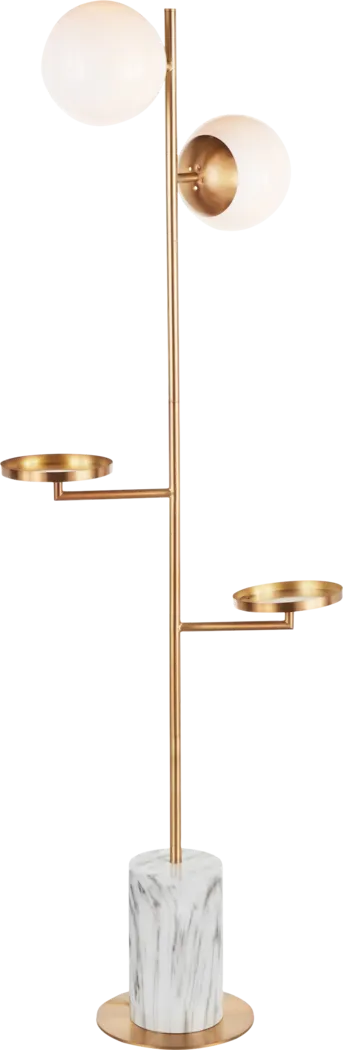 Cleburne Gold Floor Lamp - Thumbnail - Image 2
