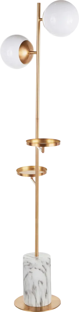 Cleburne Gold Floor Lamp - Thumbnail - Image 4