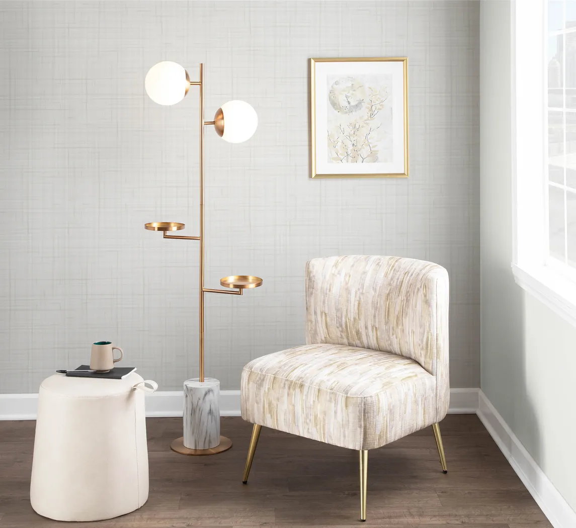 Cleburne Gold Floor Lamp - Thumbnail - Image 9