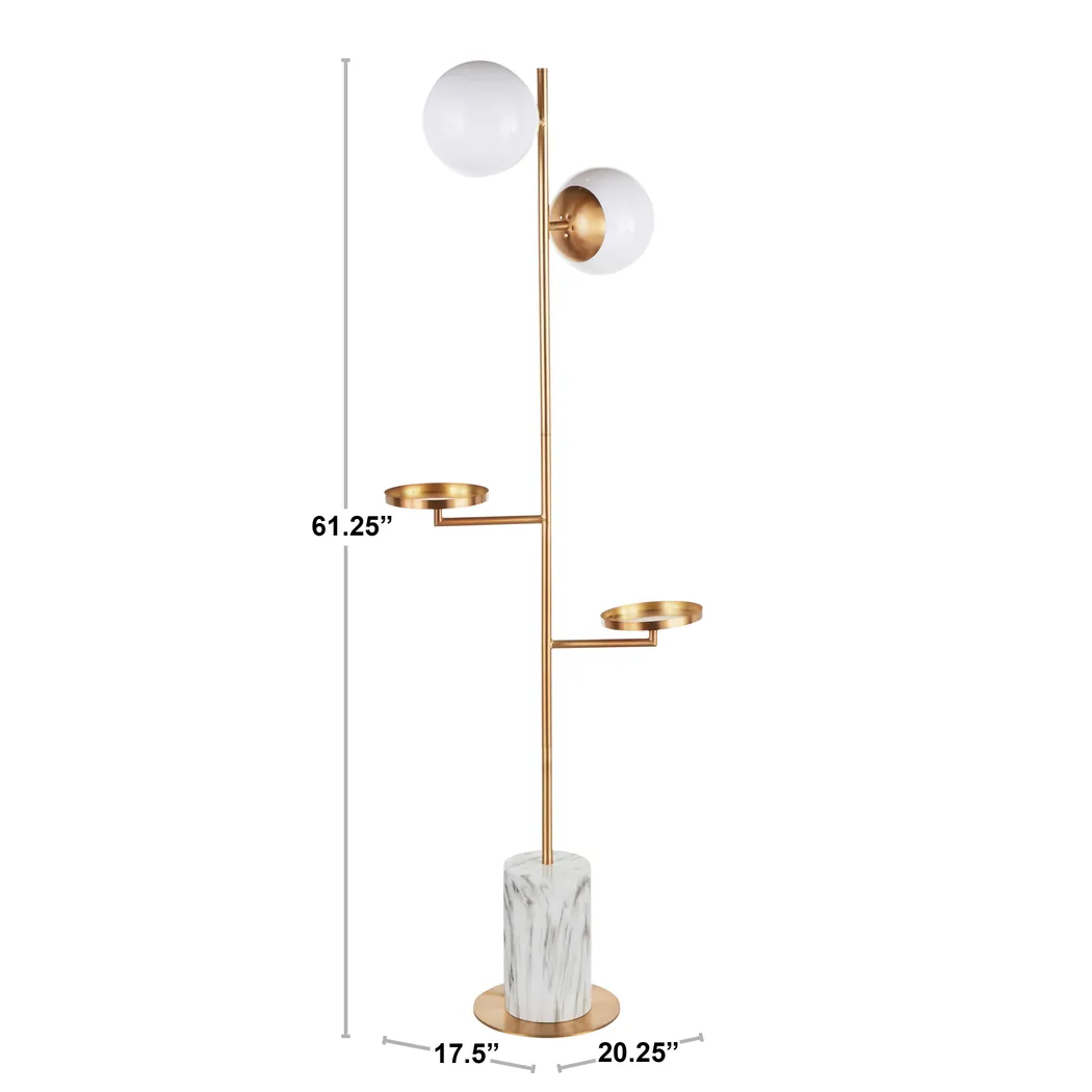 Cleburne Gold Floor Lamp - Thumbnail - Image 10