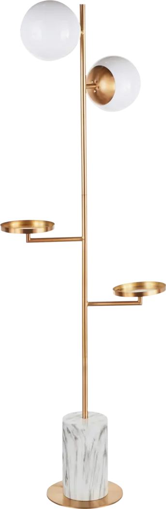 Cleburne Gold Floor Lamp - Thumbnail - Image 1