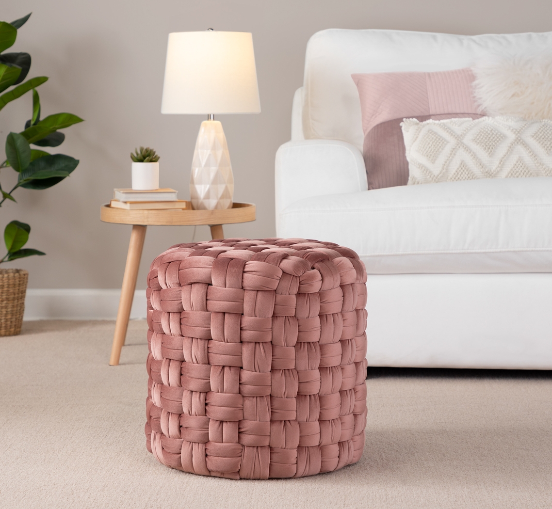 Clendenin Blush Ottoman - Thumbnail - Image 2